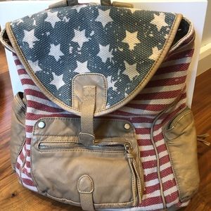 American flag backpack